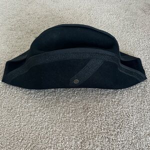 Black Wool Kids' Pirate Hat